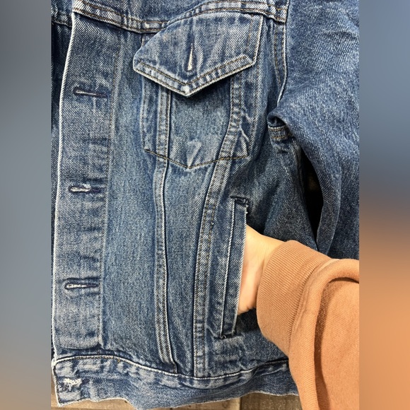 GAP PIONEER 80s Vintage Jean Denim Jacket, Four Pockets, Men's Size 42 - Picture 4 of 9